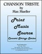 Chanson Triste Orchestra sheet music cover